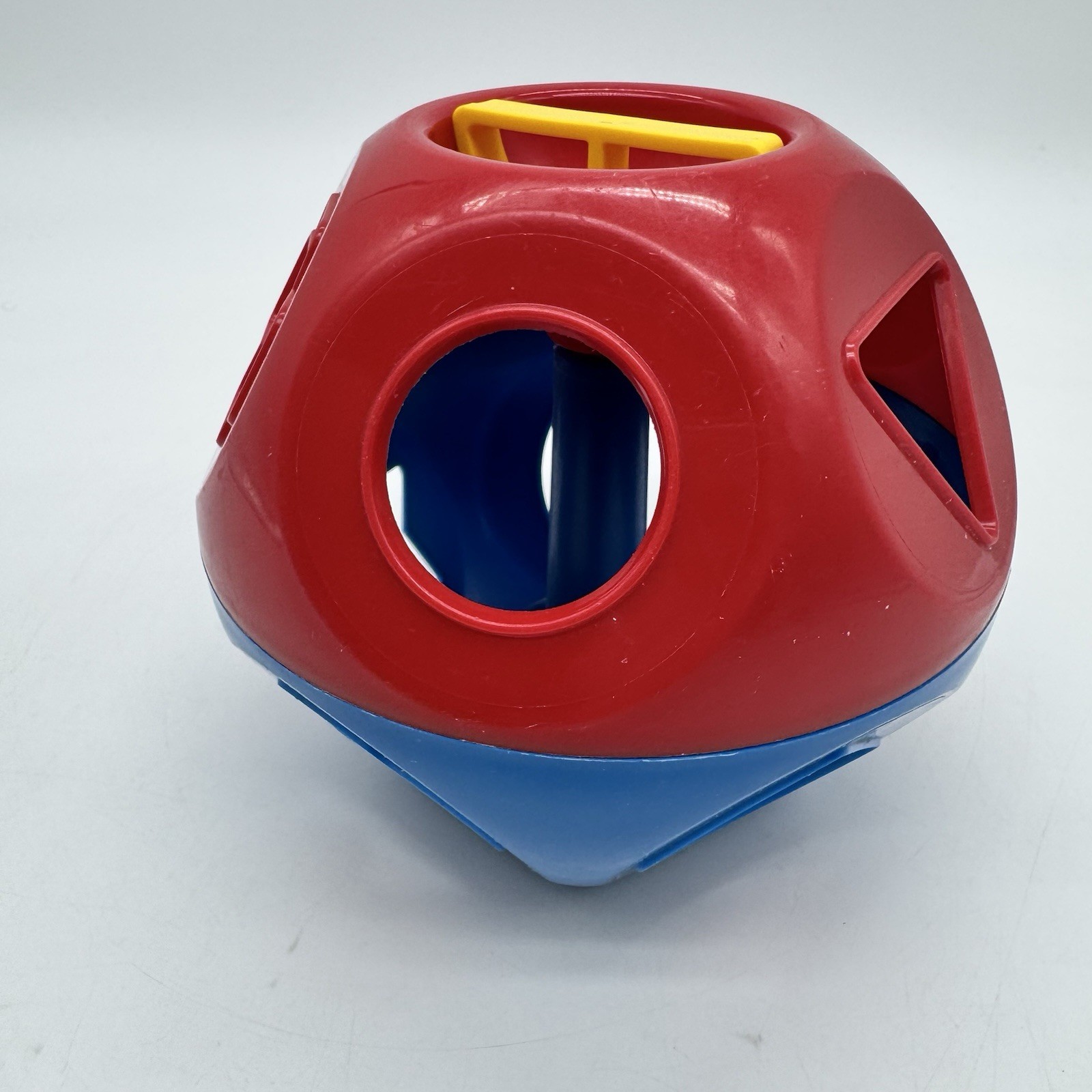 Tupperware Shape O Ball Puzzle Block Toy X10 Puzzle Piece Complete Red & Blue 10