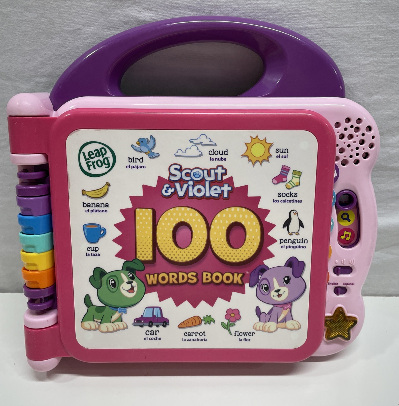 Leap Frog Scout and Violet 100 Words Book (Pink) Tested Works 2015
