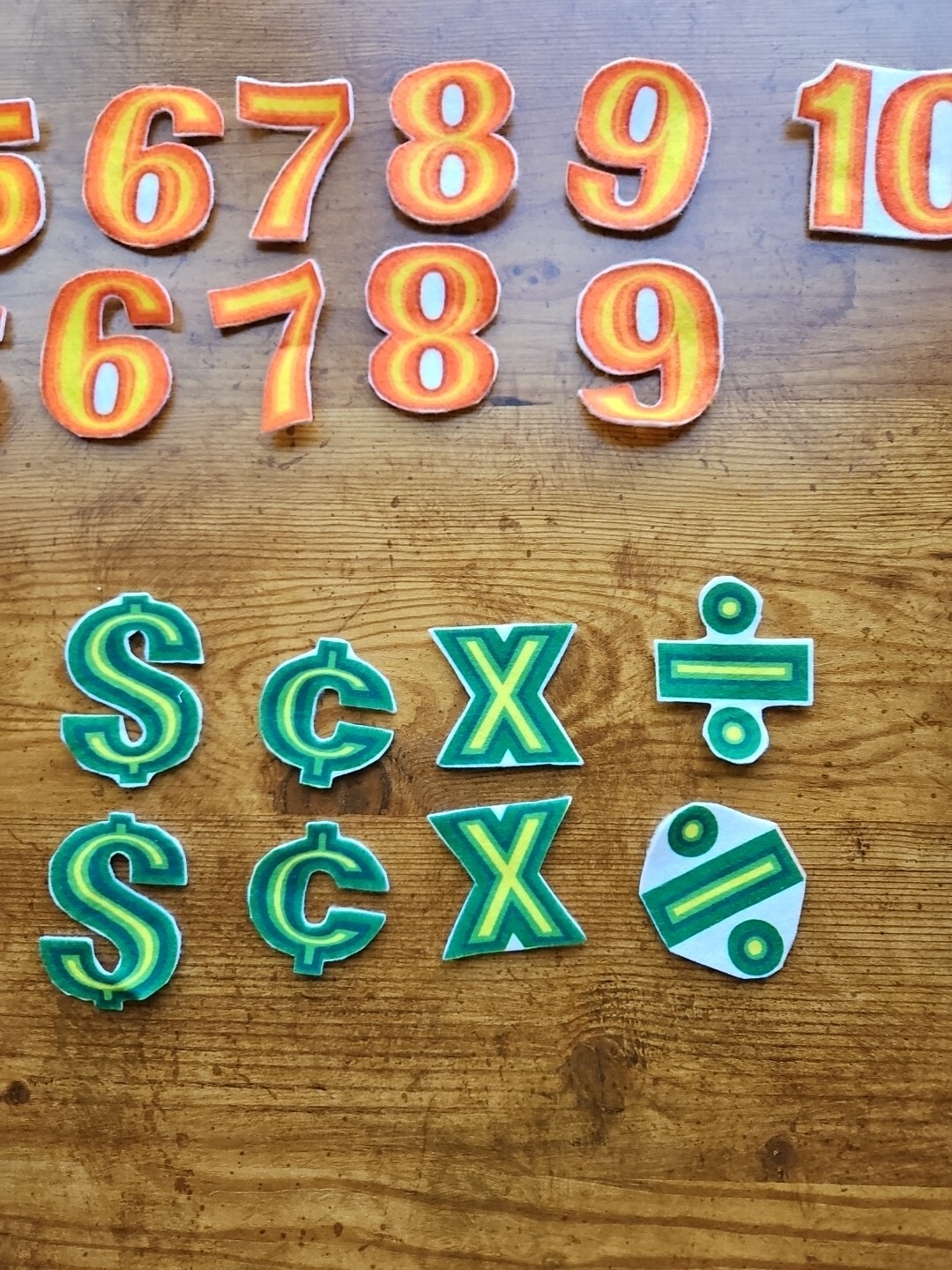 39 Felt Numbers And Symbols Flannel Board Pieces Math Story Preschool Elementary