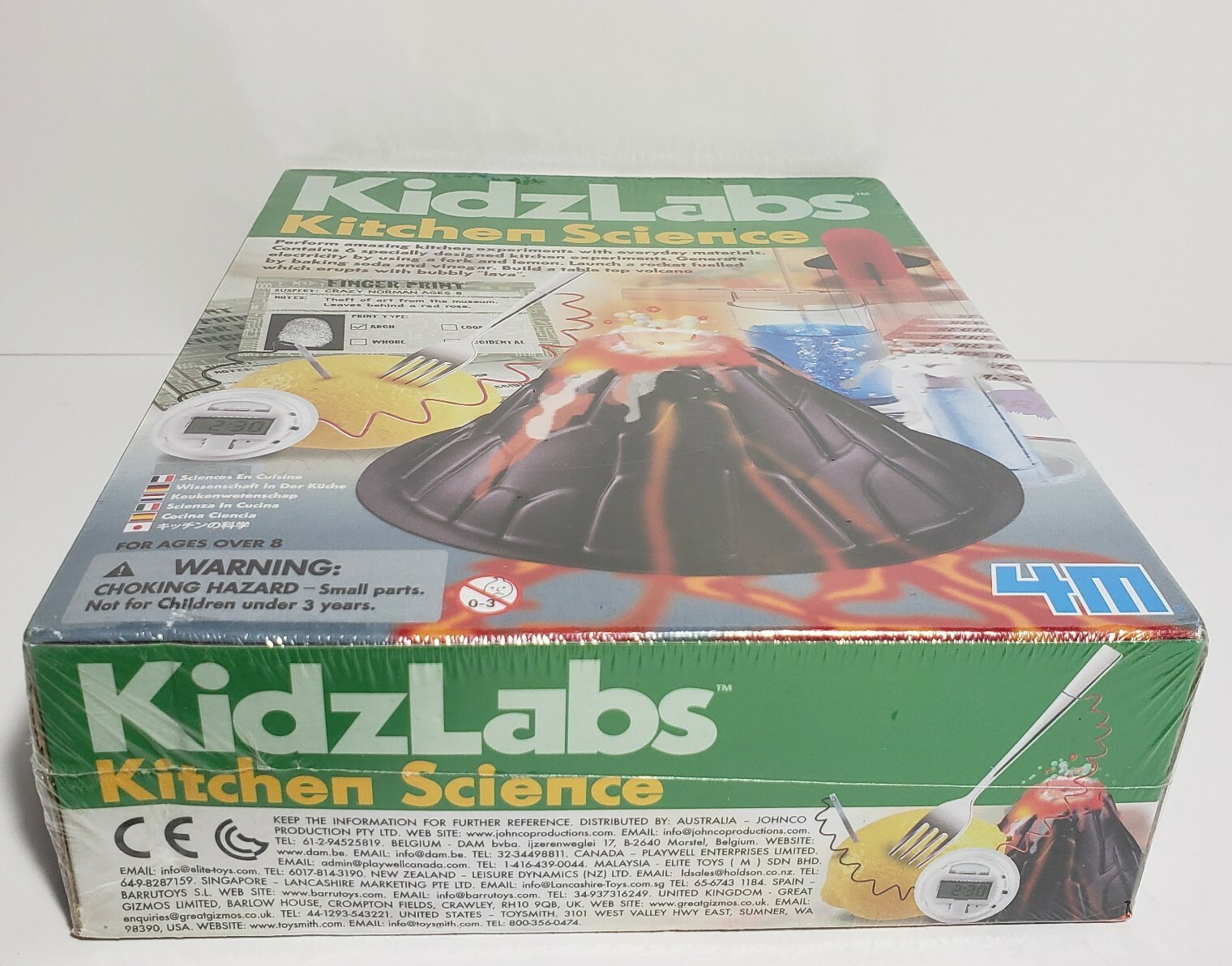 4M KidzLabs Kitchen Science Experiment Kit Volcano Rocket Electricity Candy NEW