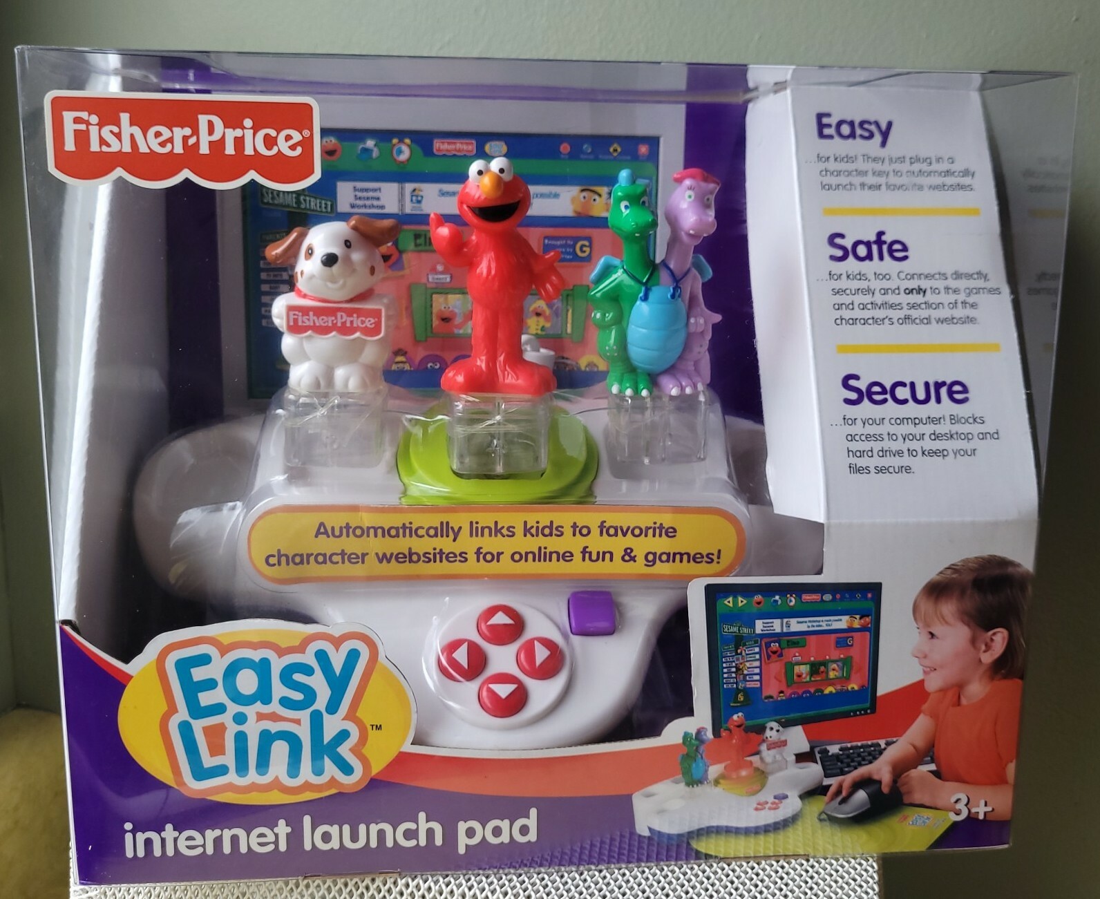 Fisher Price Easy Link Internet Launch Pad & Easy Link 2 Smart Keys (Elmo Dog)