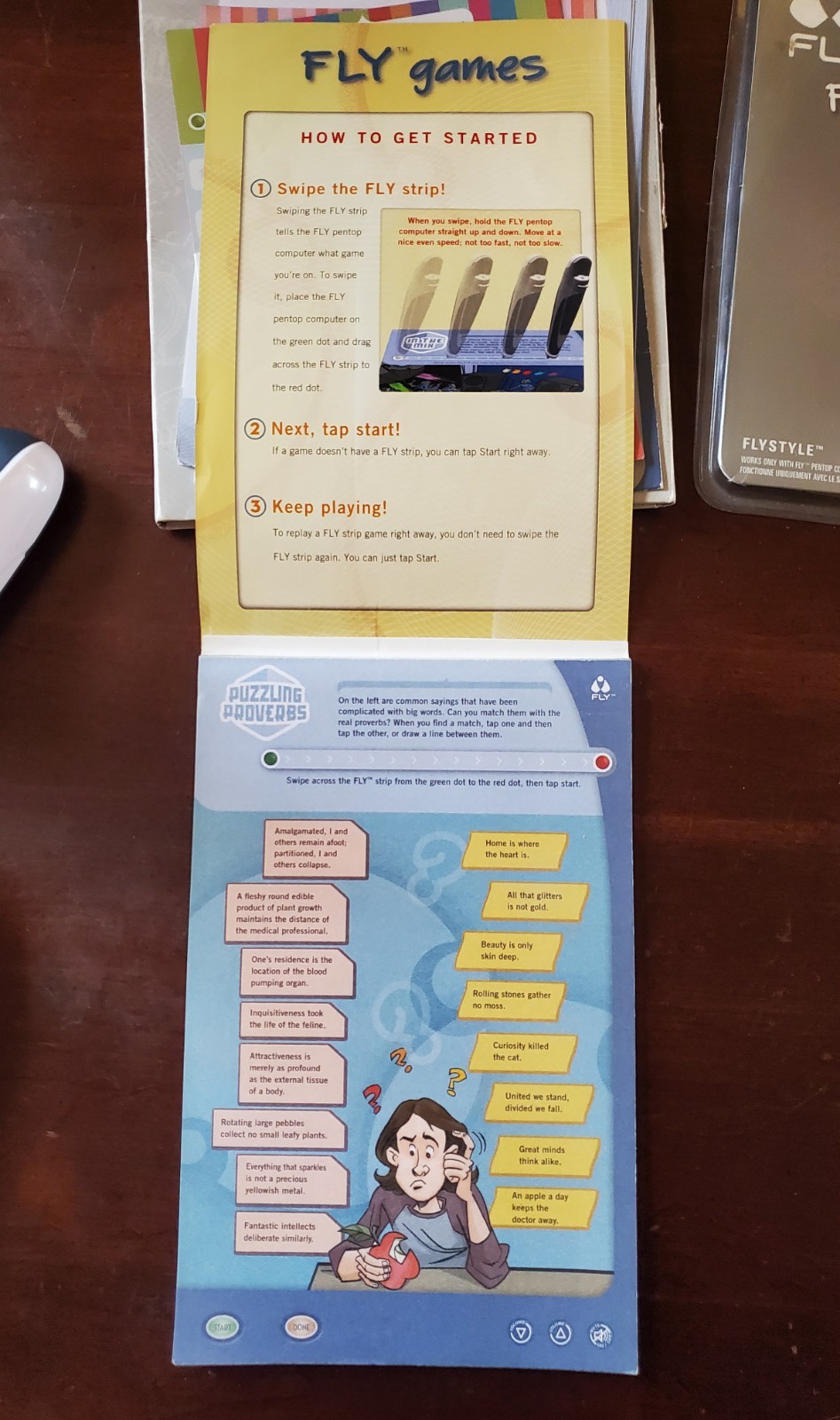 Fly Pentop Computer Pack – 3 Notebooks, Games & More COULD NOT GET PEN TO CHARGE