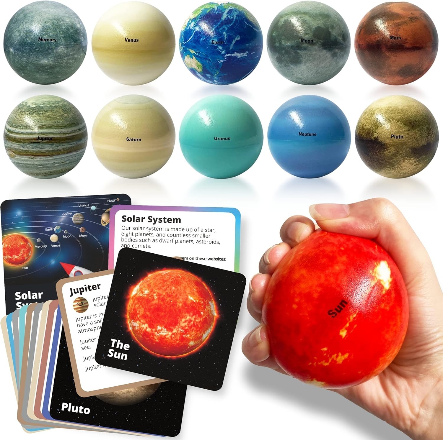 Solar System Kids Toys – Planet Balls & Space Toys for Boys 3-8 – Astronaut T…