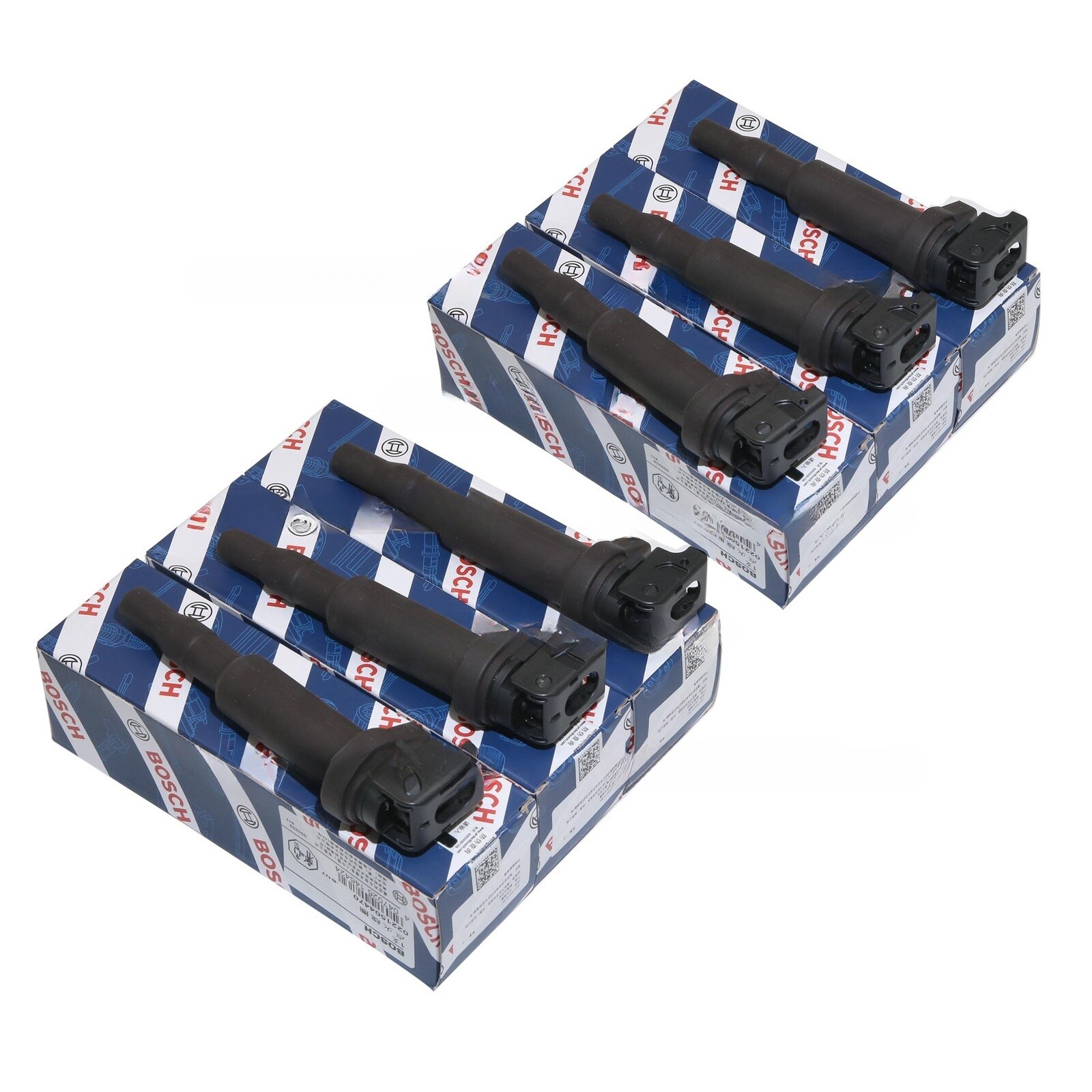 6x ignition/coil 0221504470 For Bosch/BMW 325i 328i 335 525 528 530 535 X3 X5 X6