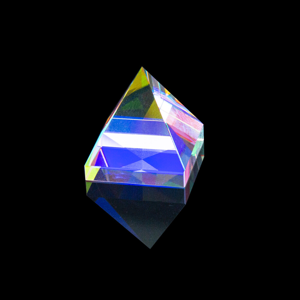 Pyramid Prism for Photography Color Diamond Pentahedron X-Cube Prism Decoration