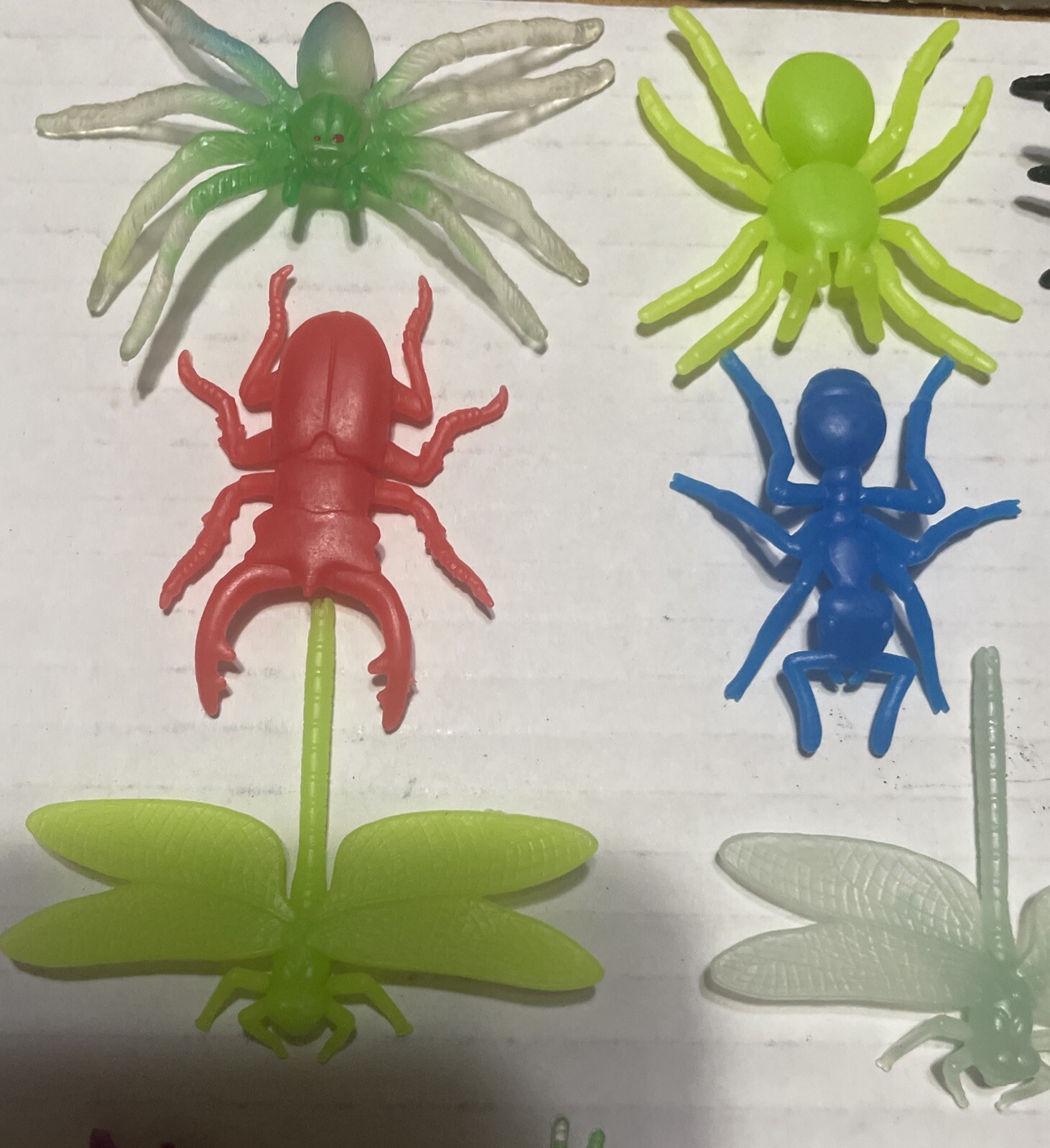 Lot of 11 Plastic/Rubber Creepy Crawler Bugs For Pretend Or Diorama