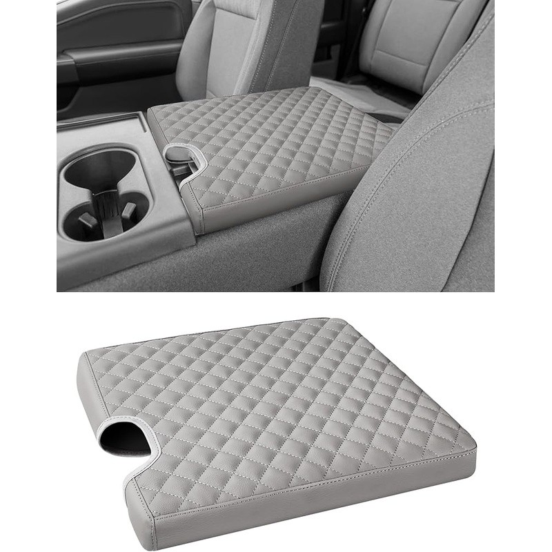 Center Console Cover 2015-2025 F150 F250 F350 Waterproof PU Leather Protection