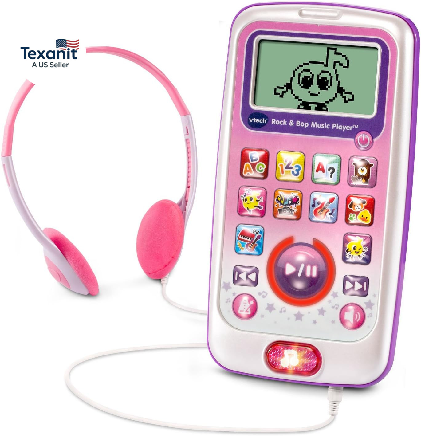 Rock and Bop Music Player, Pink