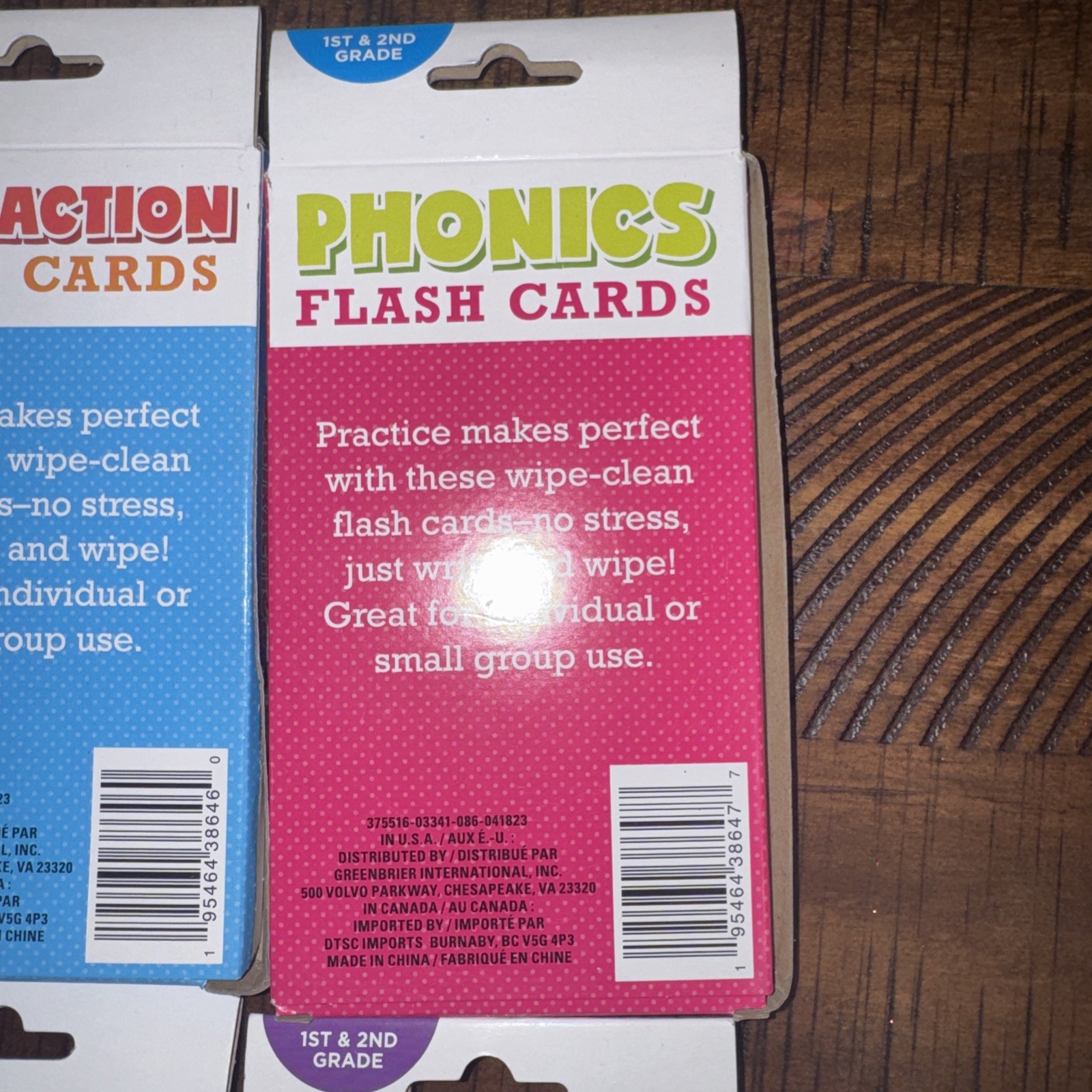 96 Flash Cards 1st & 2nd Grade Subtraction, Phonics, Addition, Spelling