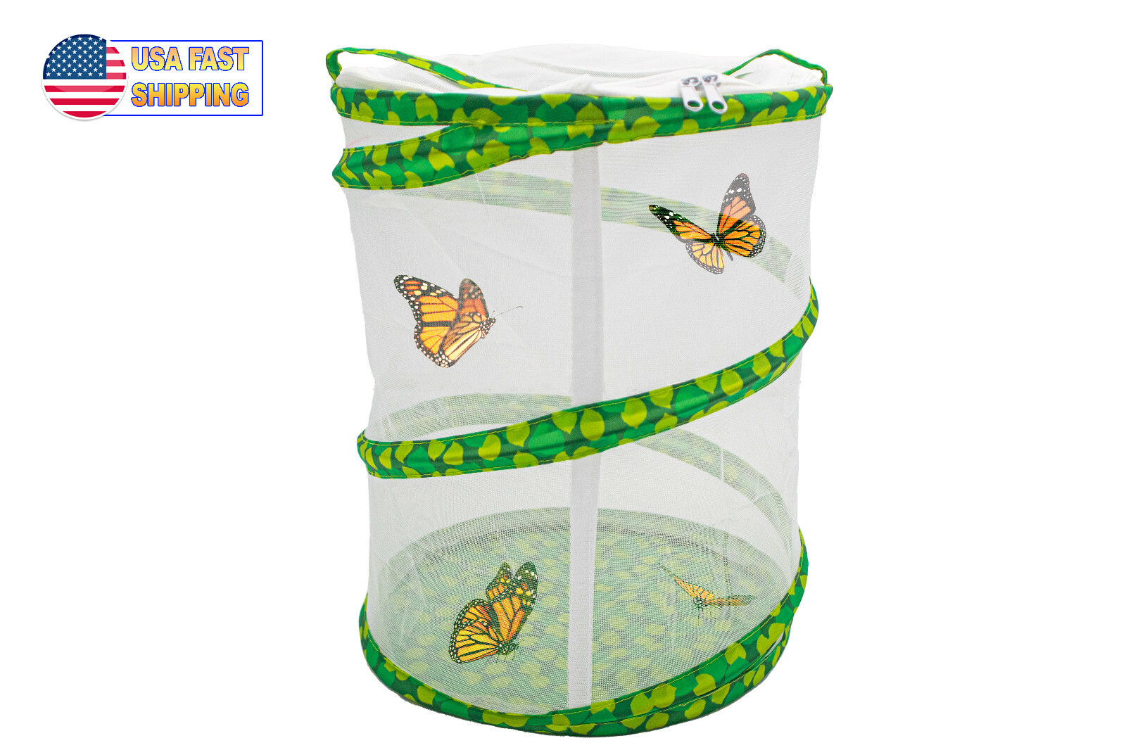 Butterfly Growing Garden Kit – Butterfly Habitat Net Cage – Collapsible Mesh Net