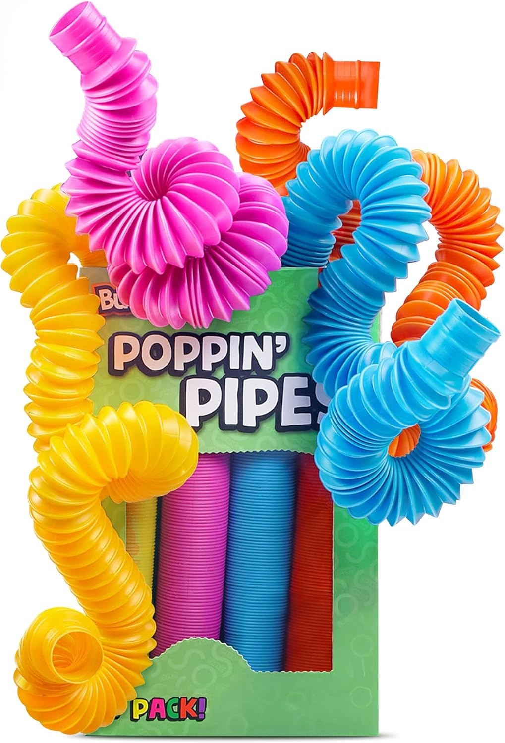 BUNMO Pop Tubes – Sensory Toys – Fidget Toys – Imaginative Play & Stimulating Cr