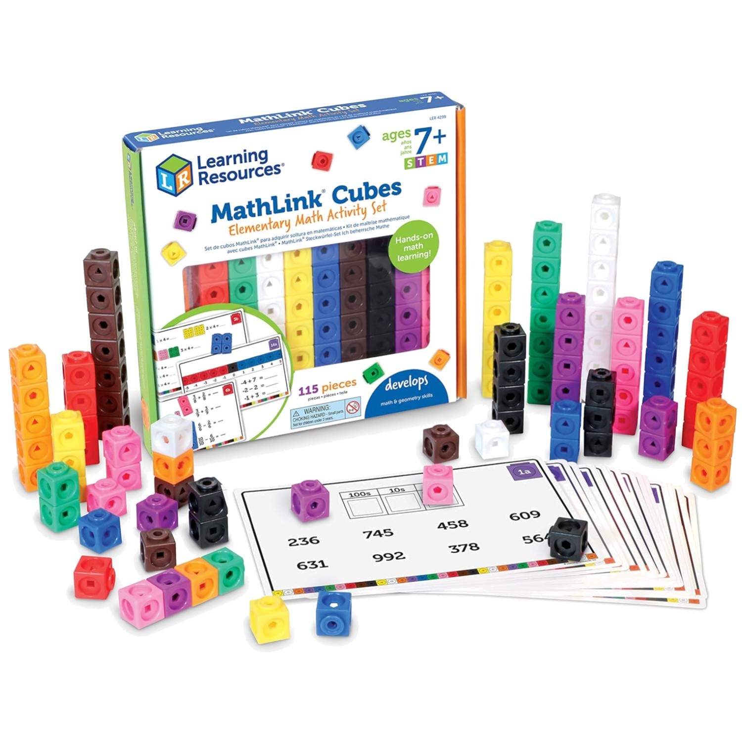Elementary Math Activity Set – MathLink Cubes for Kids