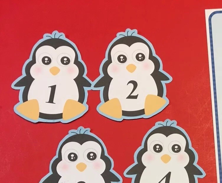 Six Little Penguins – FLANNEL FELT BOARD LAMINATED STORY and PIECES