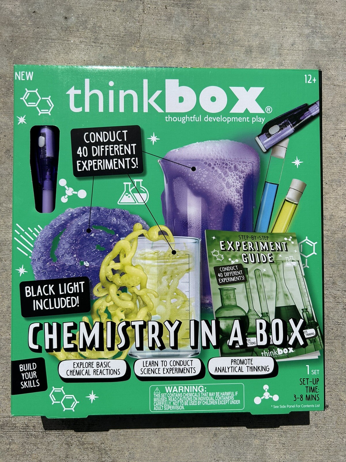 Thinkbox Chemistry In A Box Conducts 40 Different Experiments Kids