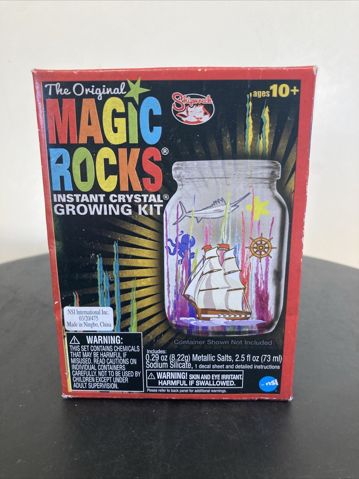 Magic Rocks Deluxe Crystal Grow Toy Science Toys Shark Or Space Themed Aquarium