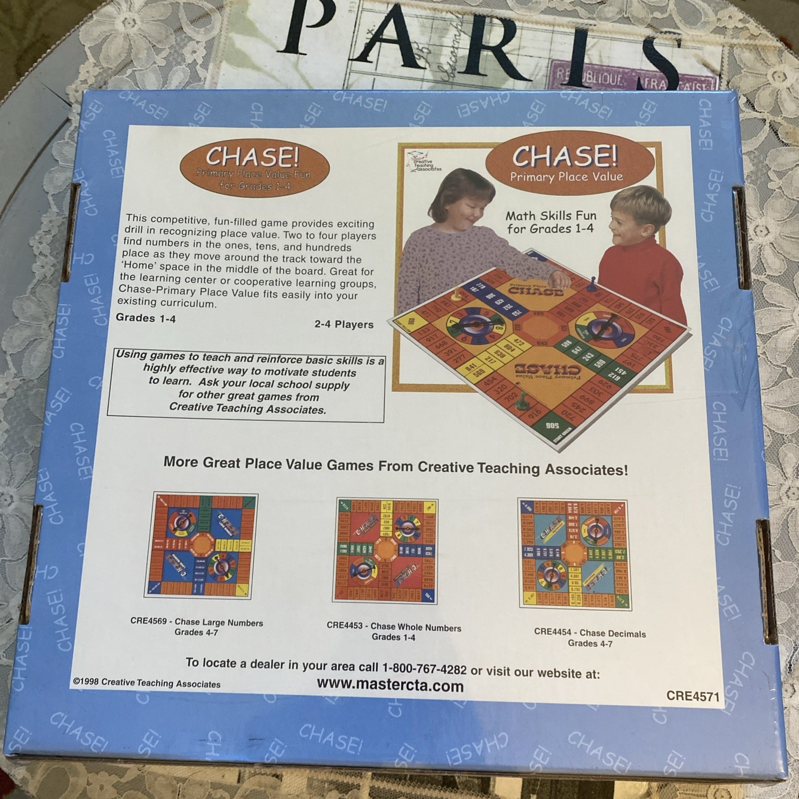 Chase! Primary Place Value Fun Grades 1-4 Math Board Game By Creative Teaching