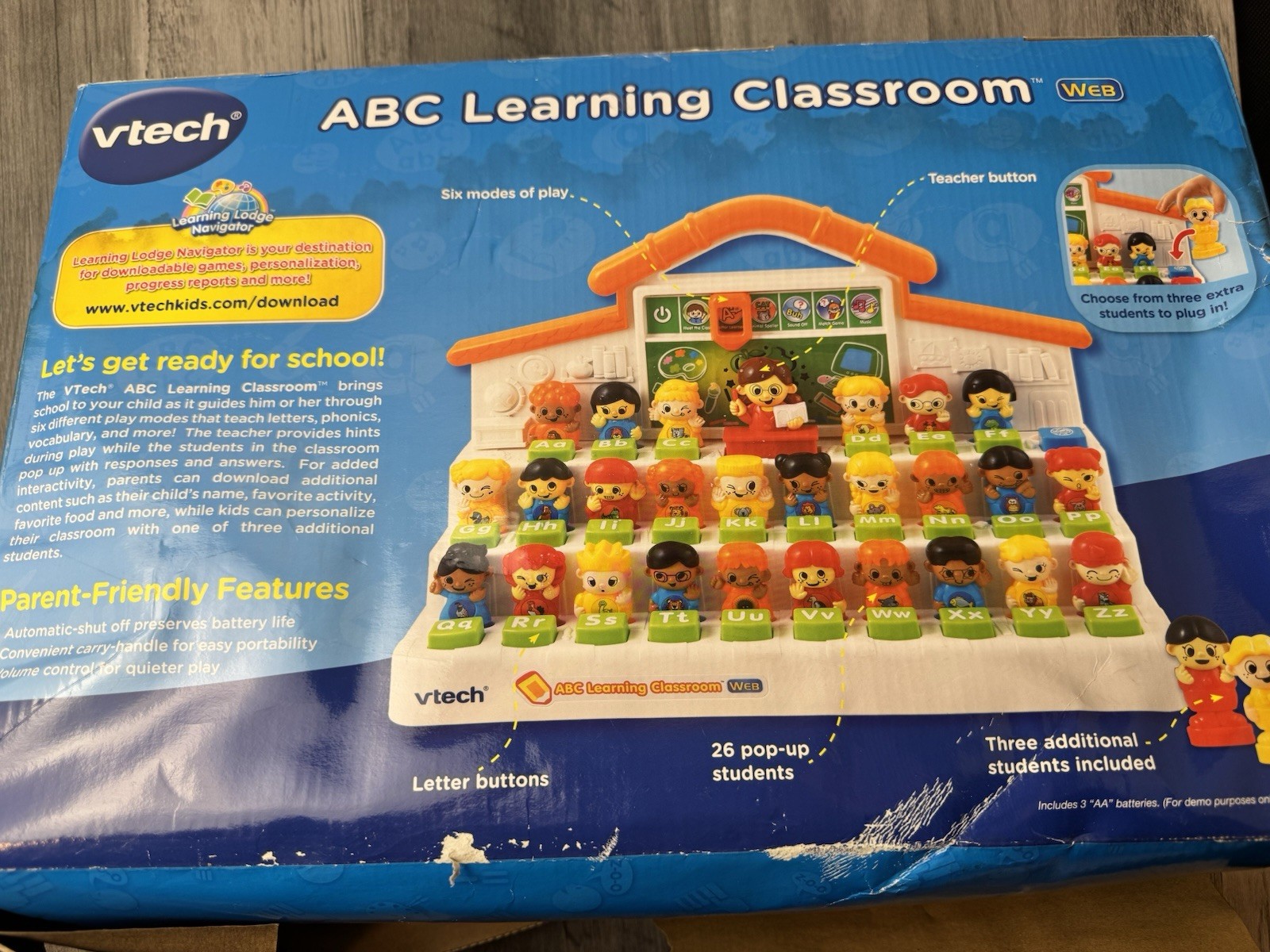 VTech ABC Learning Classroom with WEB – Interactive Box Torn