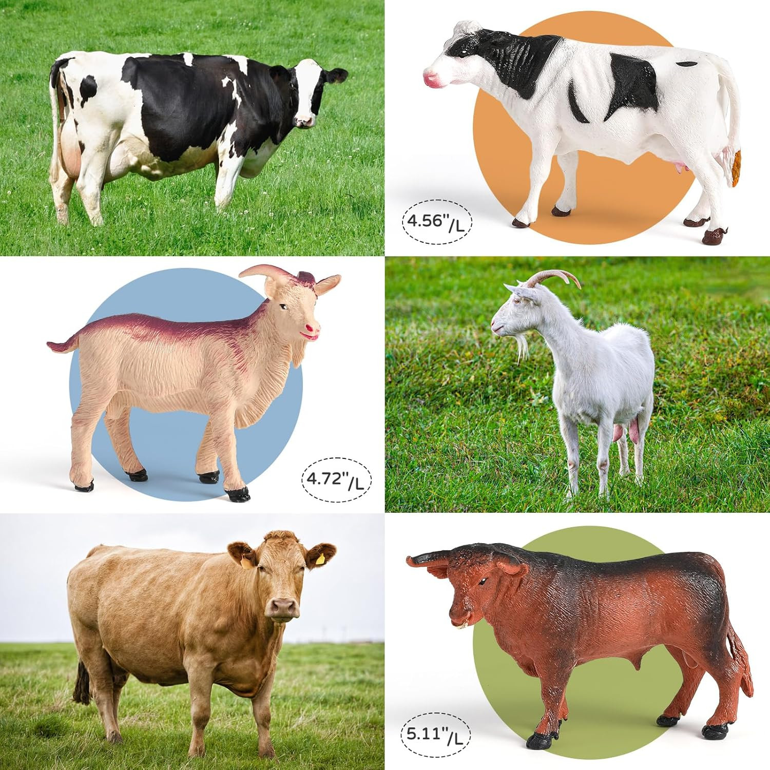 Farm Animal Toys for Toddlers,23 PCS Animal Toys with Realistic Animal Figurines