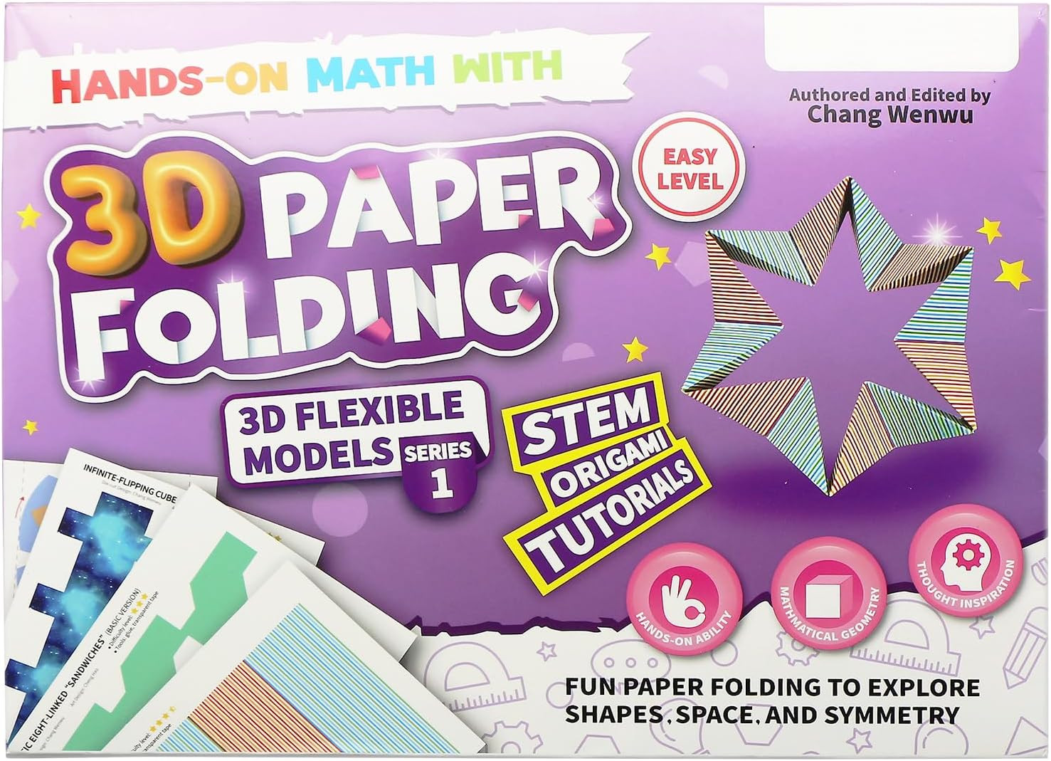 STEM Educational 3D Paper Folding Math Puzzles Set – Infinite Flip Cube