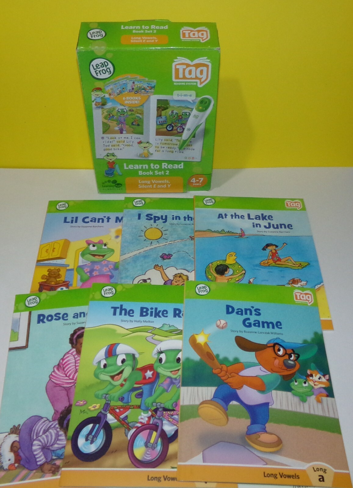 Leapfrog Tag Book Learn To Read Both Sets 1 & 2 Phonics Books Preowned -12 Books