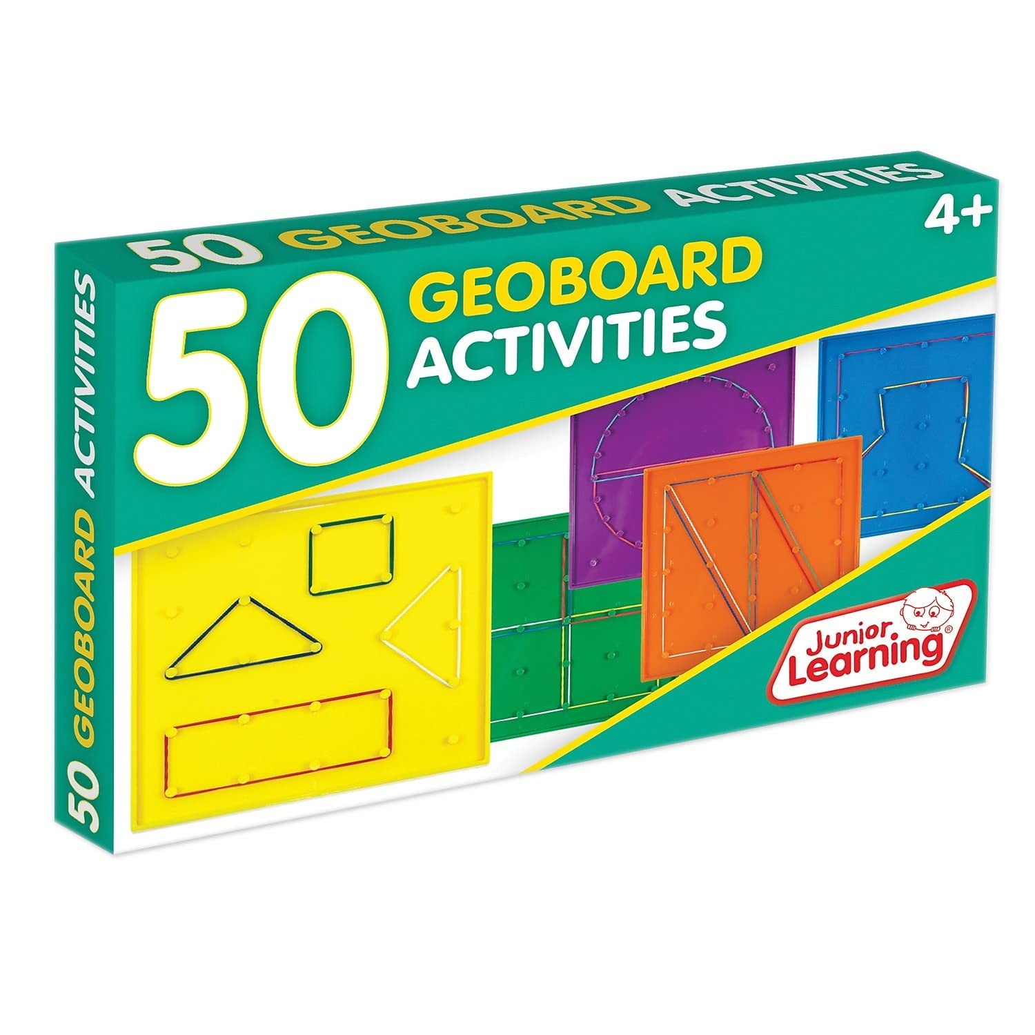 Junior Learning JL342 50 Geoboard Activities, Multi Medium Medium,