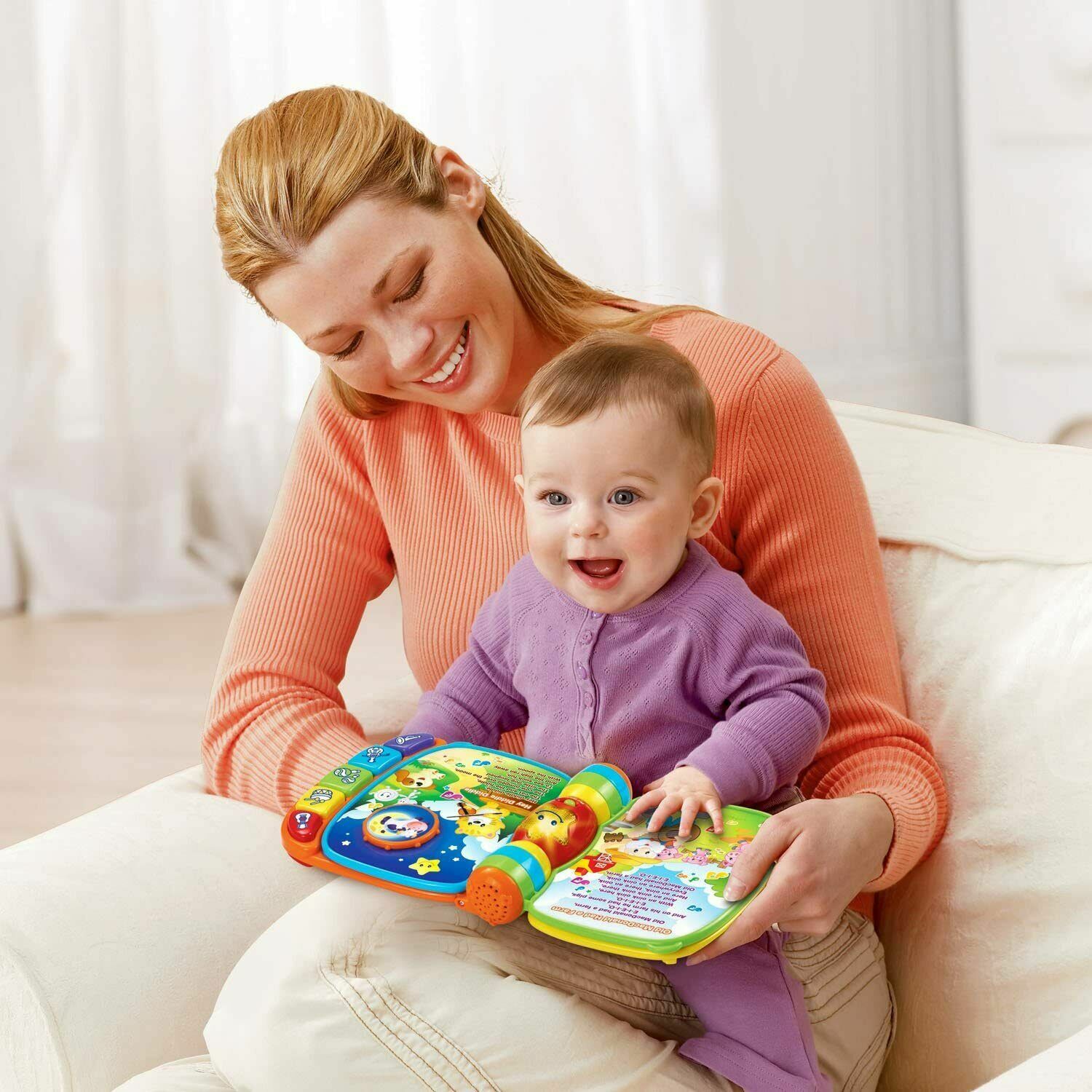Musical Rhymes Book V-Tech With Visual Stimulation And Motor Skill Kids Need Red