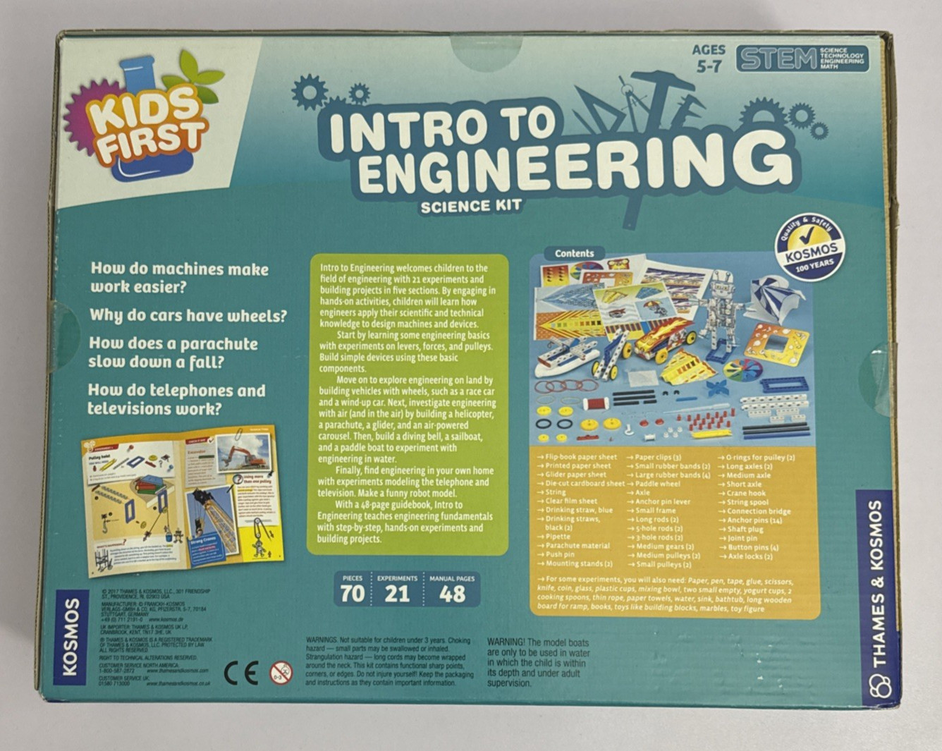 Intro to Engineering Science Kit Kids First Thames & Kosmos New in Box