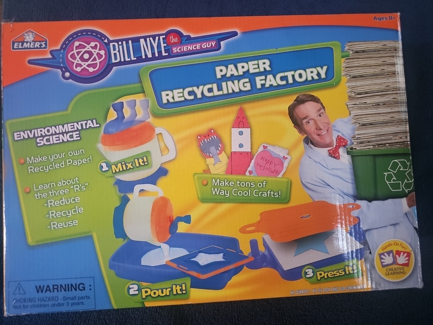 Bill Nye The Science Guy Paper Recycling Factory Elmers Paper Maker Crafts Arts