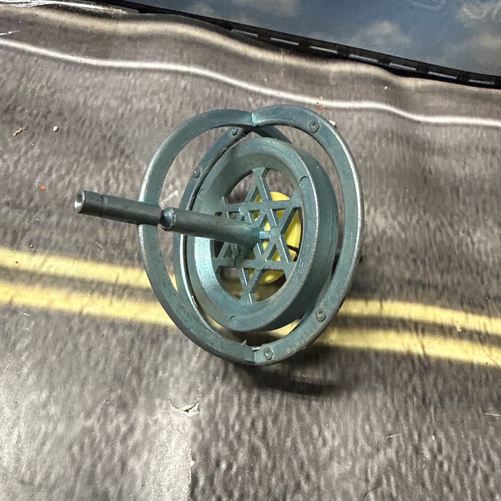 Vintage 1950’s Metal Gyroscope Spinning Top Classic Toy