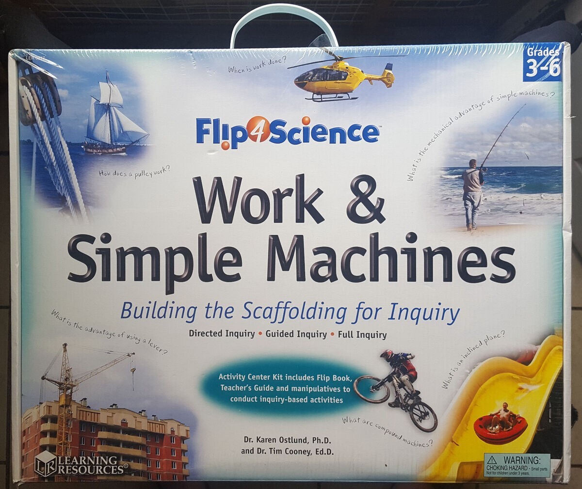 FLIP 4 SCIENCE WORK & SIMPLE MACHINES Kit by Learning Resources LER0817 Gr. 3-6