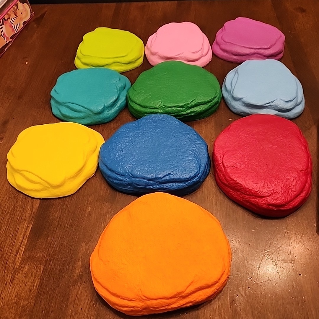 National Geographic Stepping Stones Kids 10 Floor Lava River Balance Game Toy