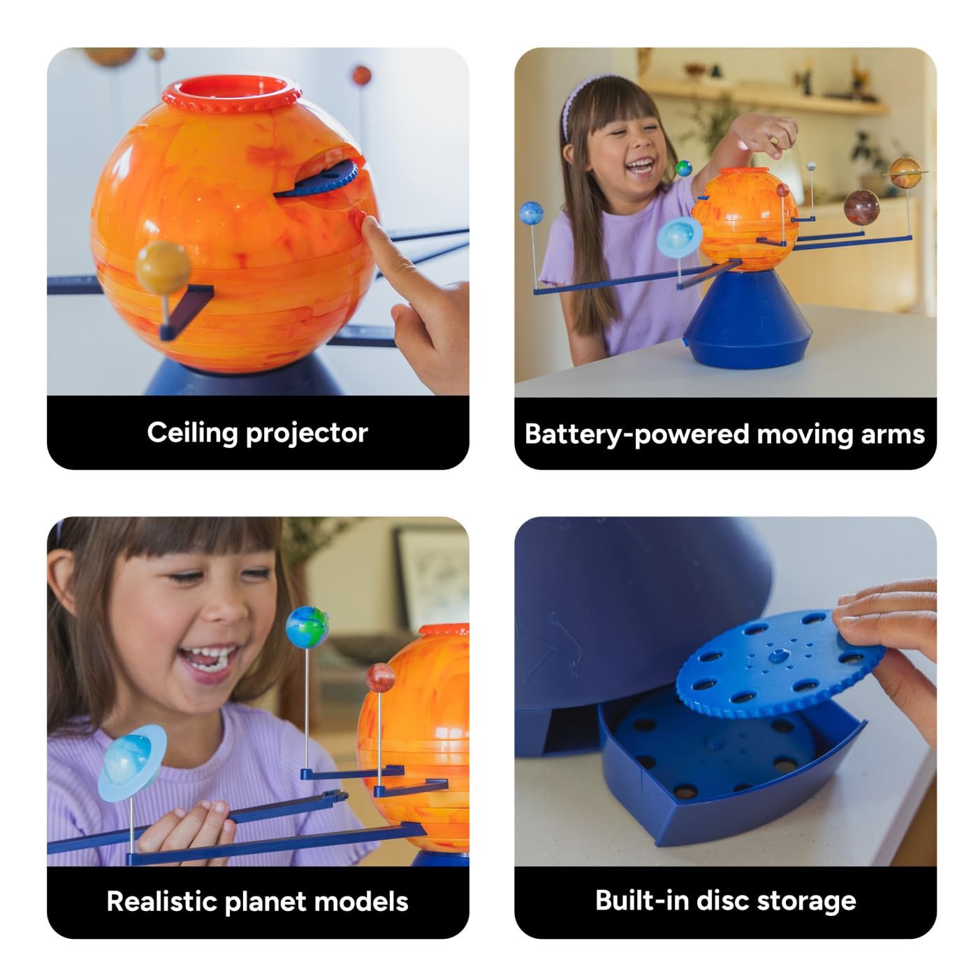 GeoSafari Orbiting Solar System & Projector – Model Solar System for Kids, Ou…