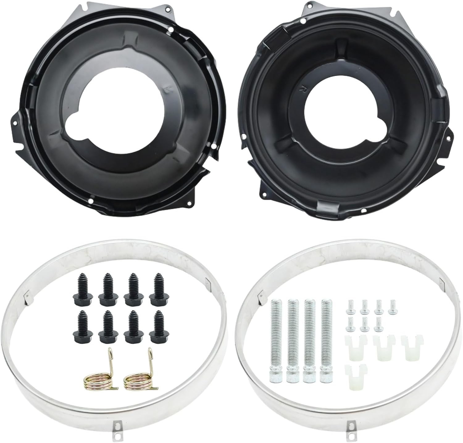 28pc Headlamp Retaining Ring Mounting Bucket Kit, Replacement for Chevrolet