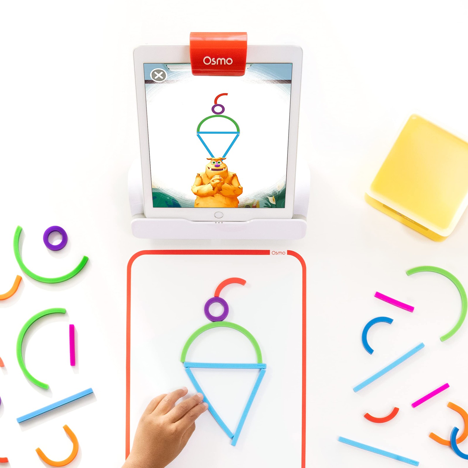 Osmo – Little Genius Starter Kit For Ipad Iphone – 4 Hands-On Learning Games –