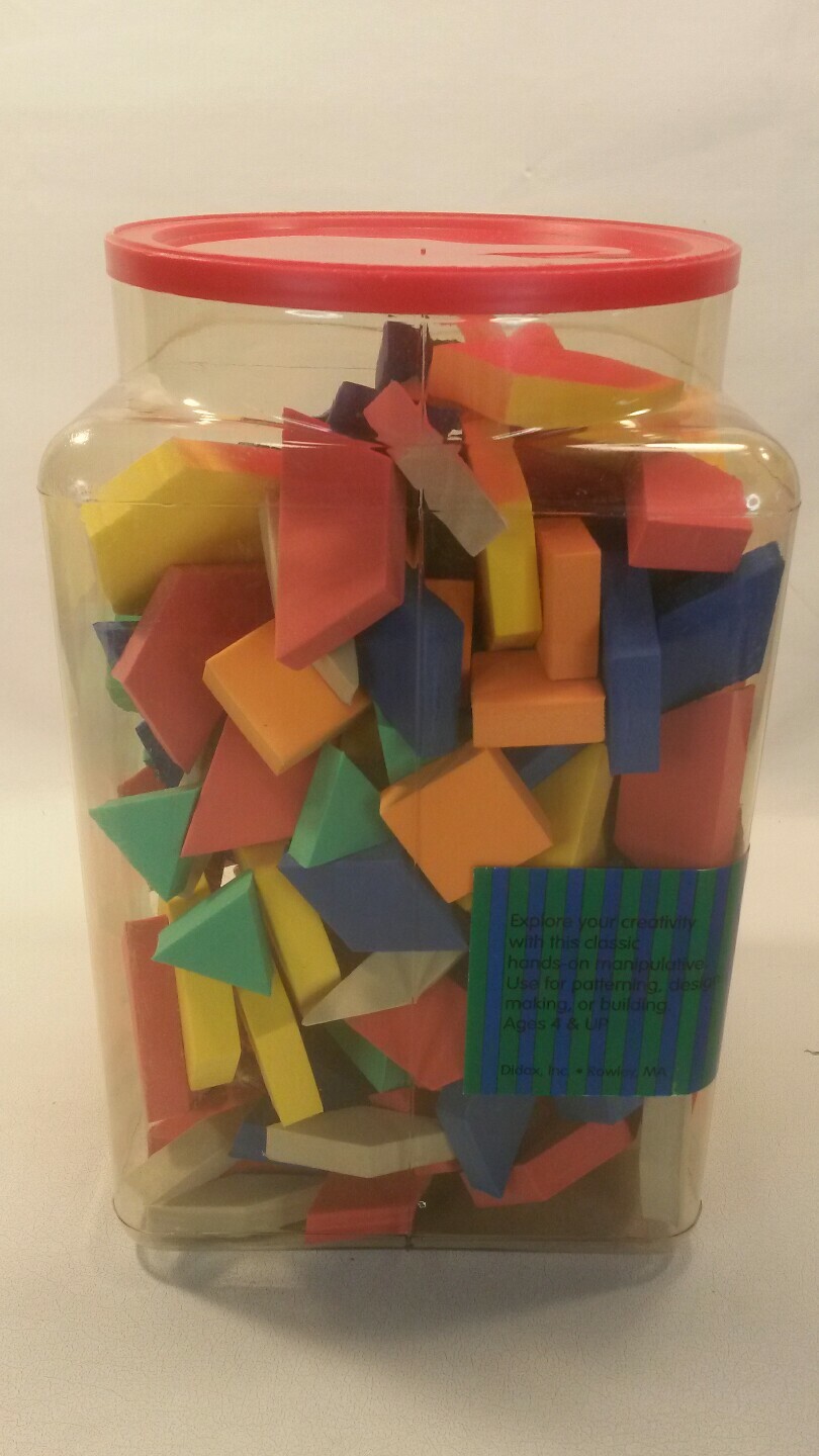 ☆ NEW Easy Shapes Color Cubes geometry #2-483 OPENED CONTAINER F/SHIP