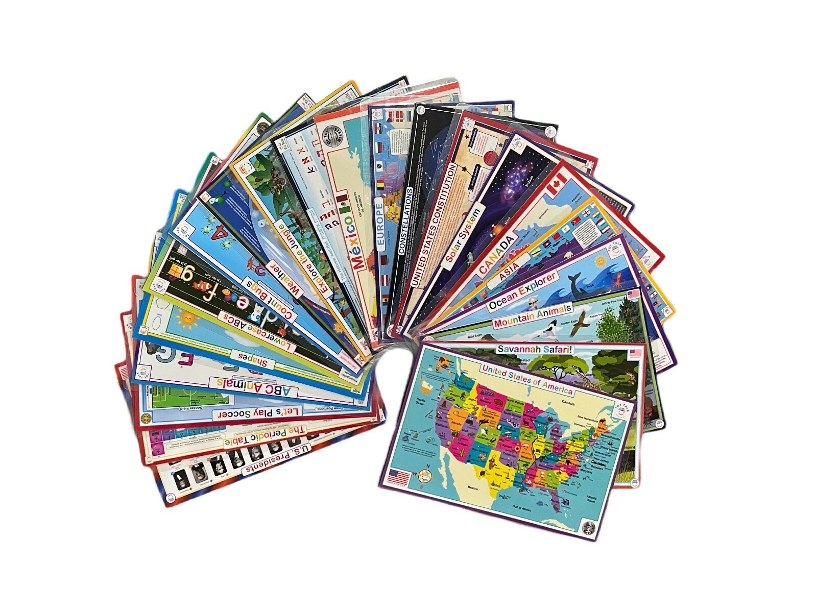 Tot Talk Educational Placemats (PICK YOUR STYLE) Large Assortment Learning FUN!