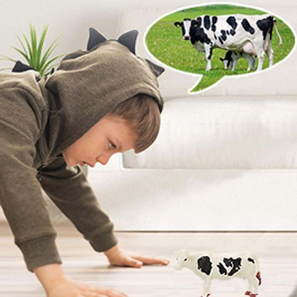 15 Pcs Mini Figures Toys Realistic Farm Animal Figurines, Plastic Learning Ed…