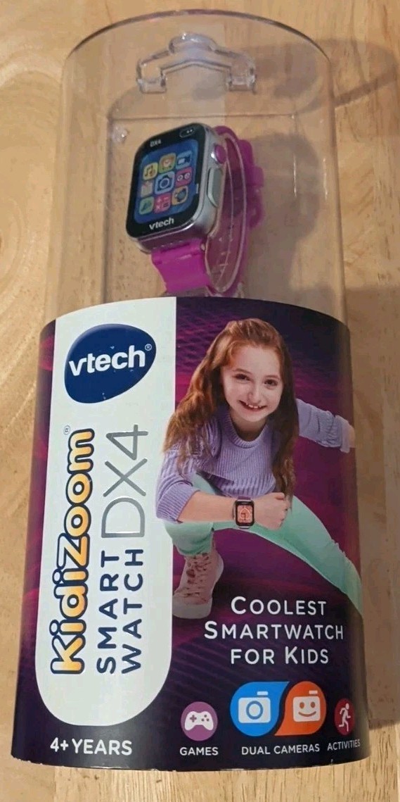 VTech KidiZoom Smartwatch DX4 (Purple) Kids Smartwatch – New & Sealed