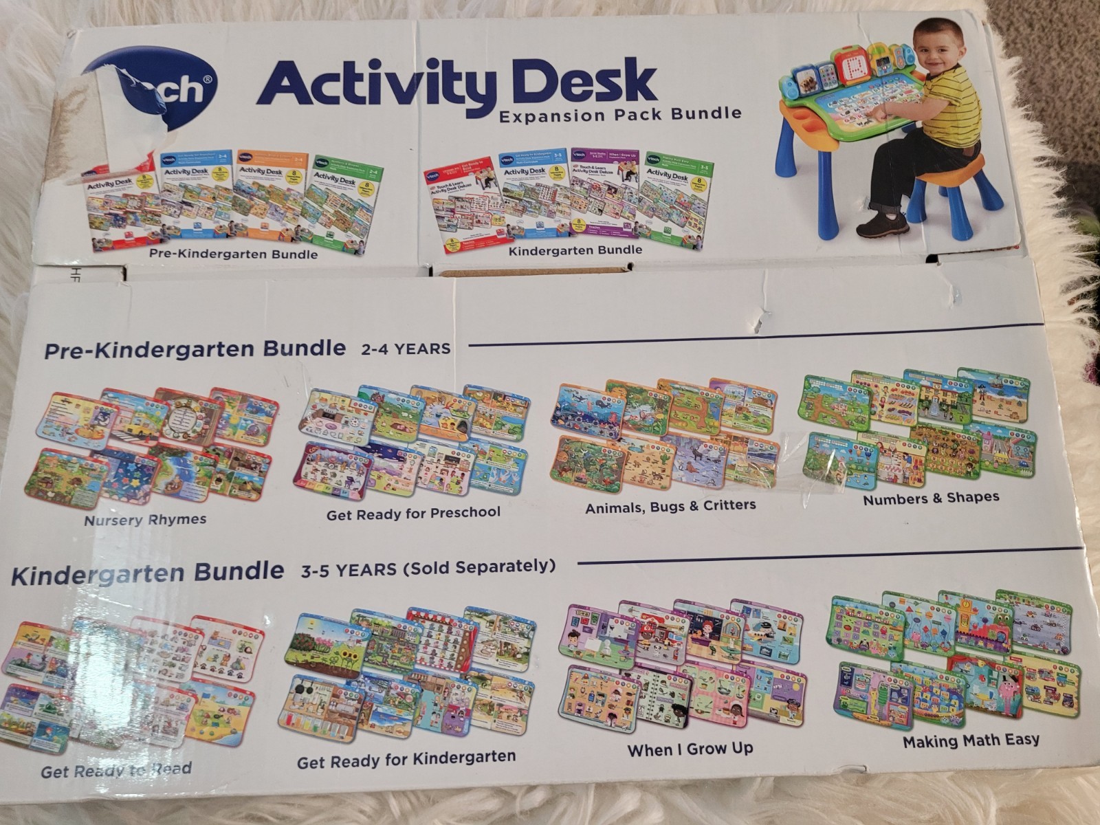 VTech Touch & Learn Activity Desk Expansion Bundle «Missing 1 Page & 2 Exp Pack