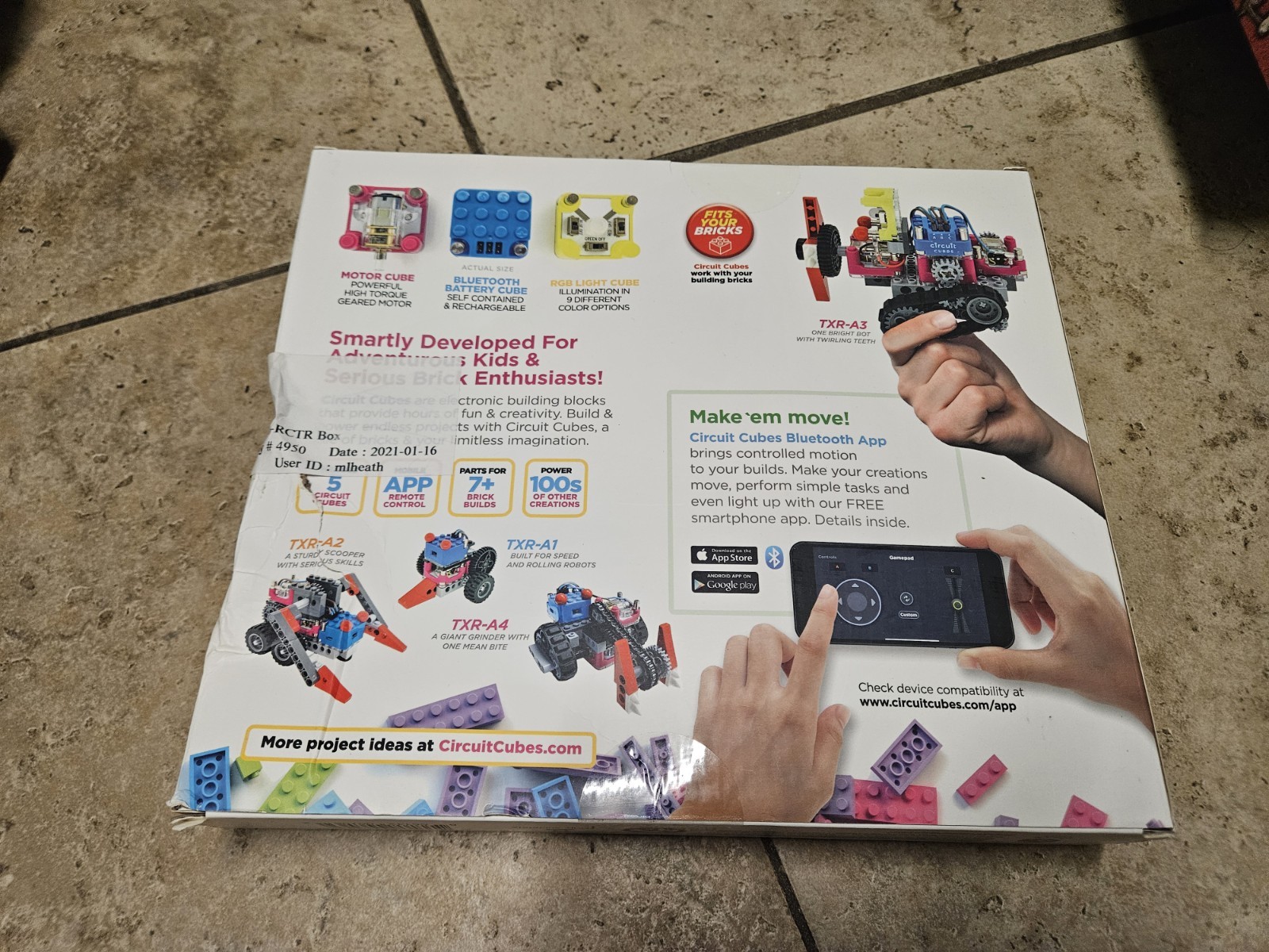 Circuit Cubes Robots Roll Build Bluetooth APP powered Vehicles Kit 165 parts NEW