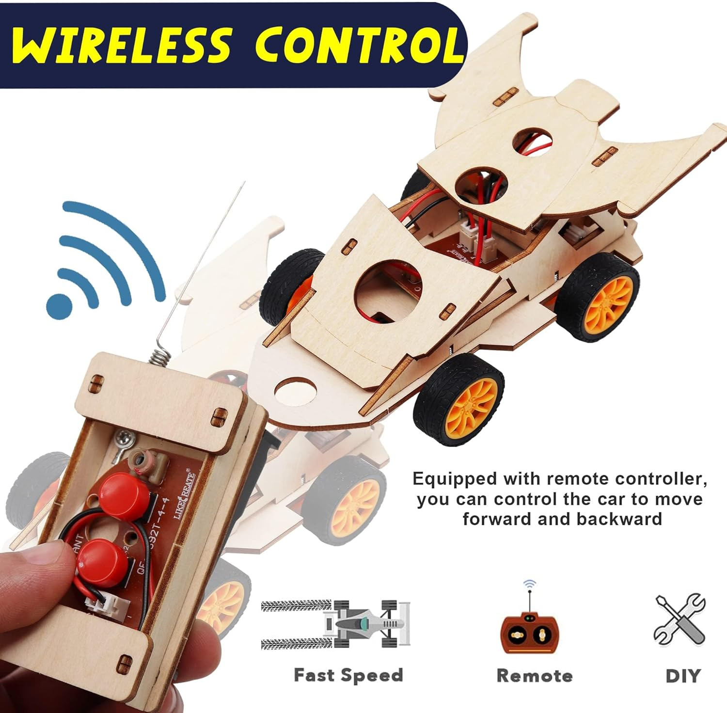 DIY RC Car Kit, Build Your Own Solar Car – Stem Projects for Kids Ages 8-12, Sci