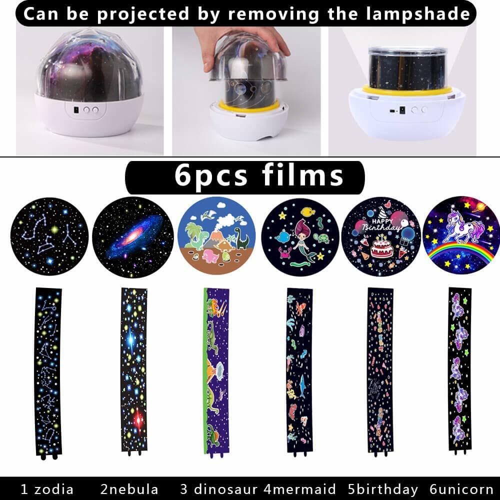 Star Projector Night Light LED Starry Sky Infant Sleep Lamp Home Xmas Gift Kids