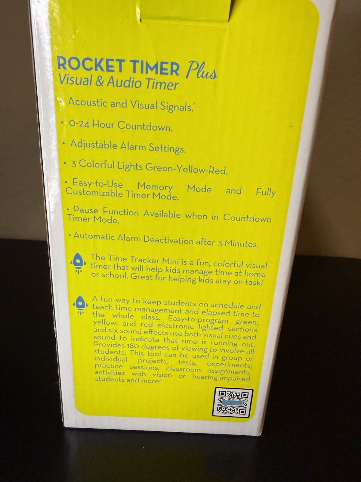 Ted Kangaroo Rocket Timer Plus Visual Audio Countdown Timer Open Box ADHD