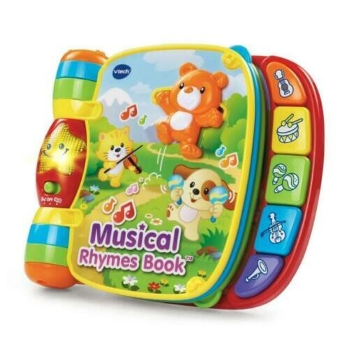 Musical Rhymes Book V-Tech With Visual Stimulation And Motor Skill Kids Need Red