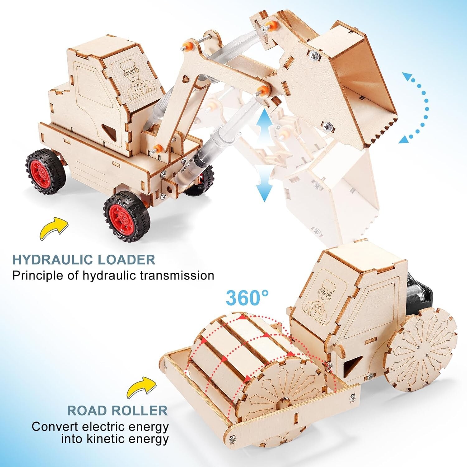 STEM Kits for Kids Age 8-10, Wood Craft Projects Kit for Kids 8-12 Model Science