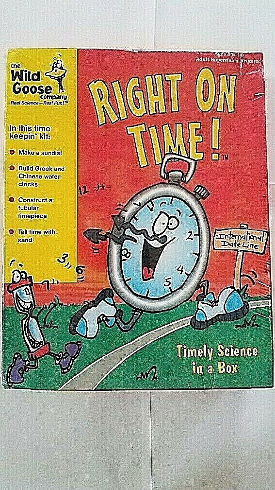 EDUCATIONAL KIDS GAME-THE WILD GOOSE CO-RIGHT ON TIME -SCIENCE IN A BOX