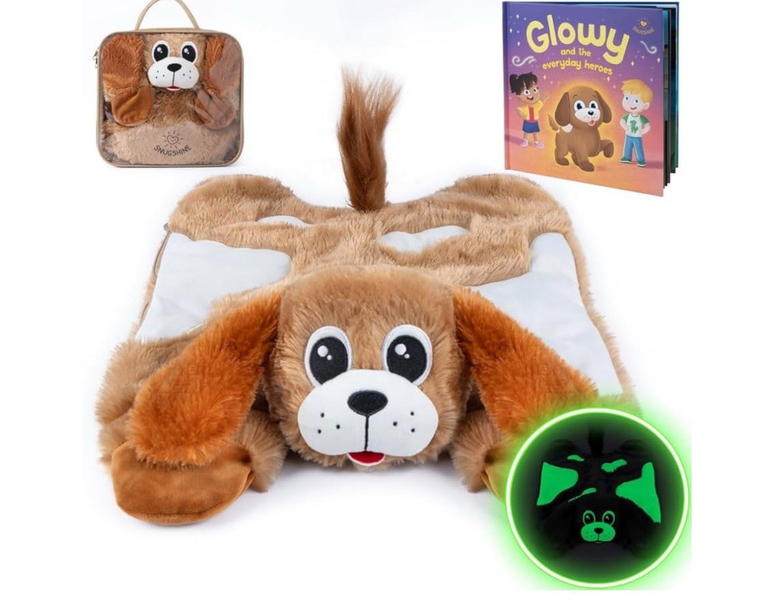 Glow in The Dark Weighted Lap Pad, Weighted Hugging Stuffed Animal, Sensory #20