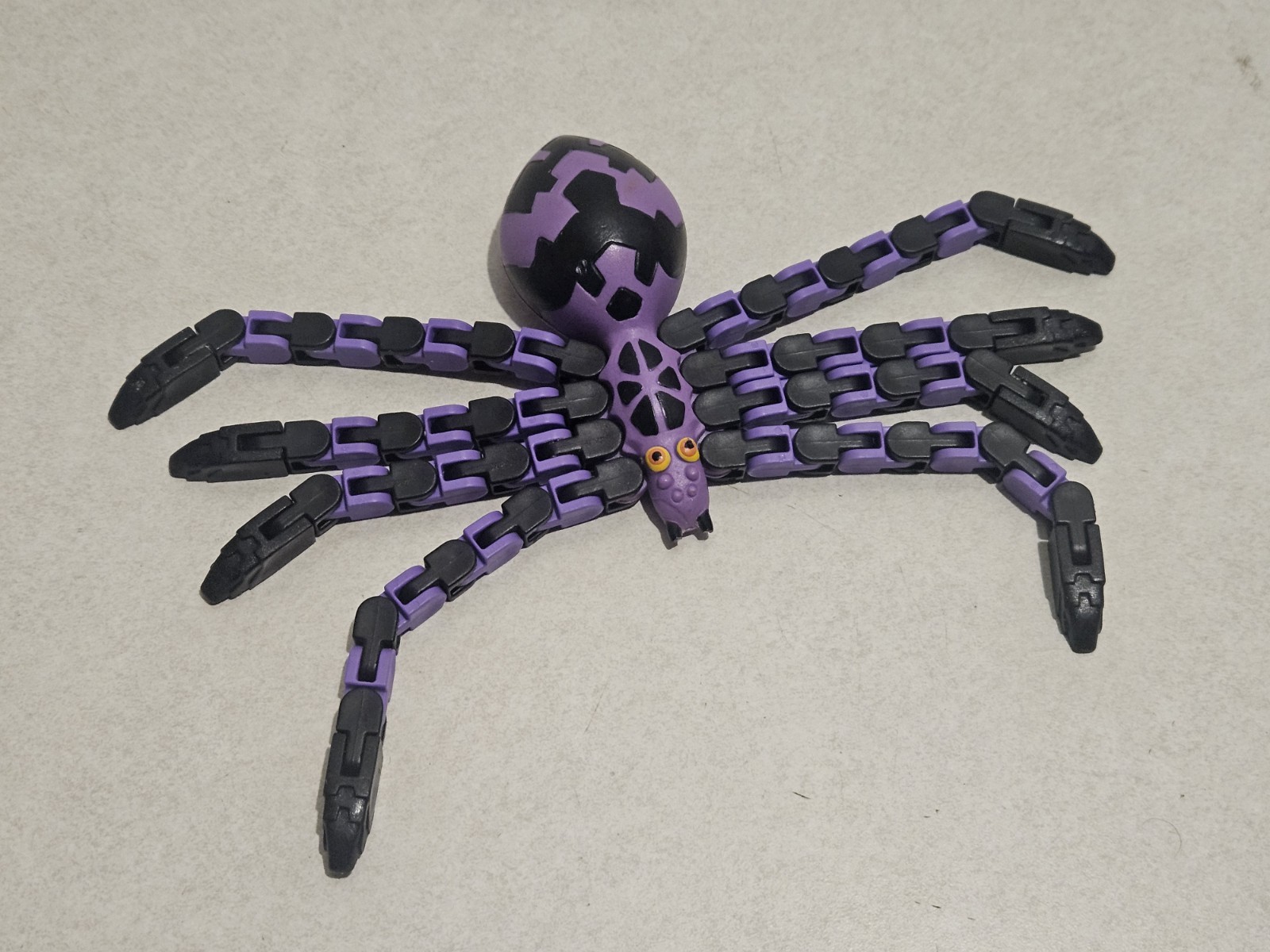 Klixx Slinky Chase Toys Spider Purple & Black Vintage 90s Fidget Widget