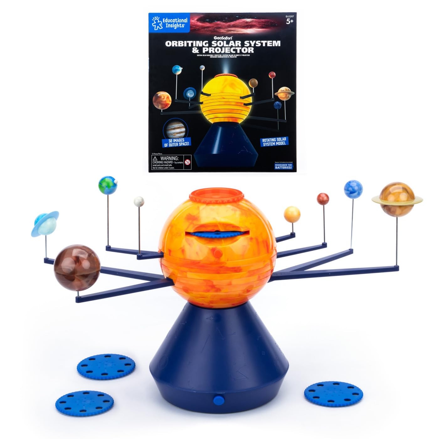 GeoSafari Orbiting Solar System & Projector – Model Solar System for Kids, Ou…