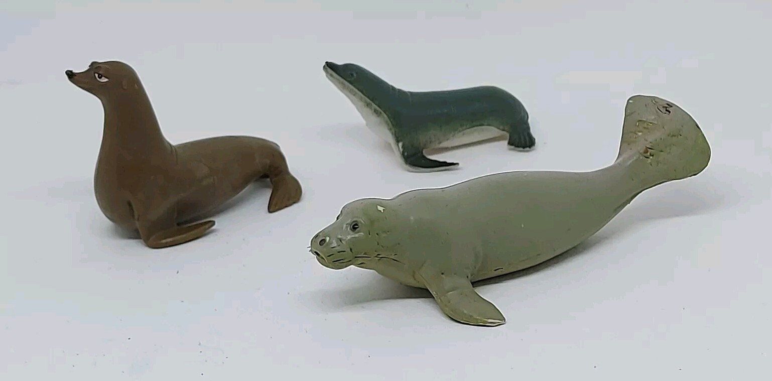 Manatee Plastic Figure Toy Figurine Animal Sea Cow Sea Lion Ocean Marine Life